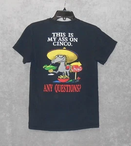 CAMISETA CHUY'S TEX MEX - NEGRA, PEQUEÑA - THIS IS MY ASS ON CINCO - Imagen 1 de 3
