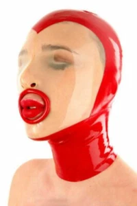 Latex Face Mask Rubber Unisex Hood Bdsm Mask Party Wear Unique 0.4mm - Picture 1 of 1