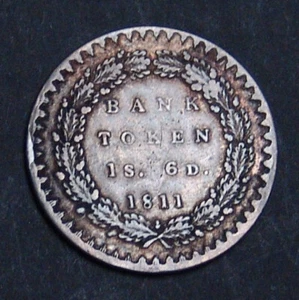 GB. George III. 1811 1/6d Bank Token. S 3771. Bust draped in armour type, VF. - Picture 1 of 2