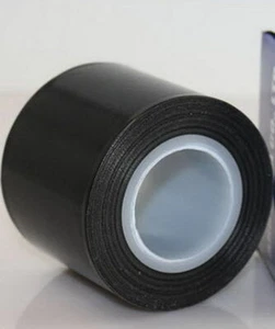 3" x33ft Black Teflon Tape PTFE 180um Thicker 662℉ Adhesive High-Temp Fiberglass - Picture 1 of 2
