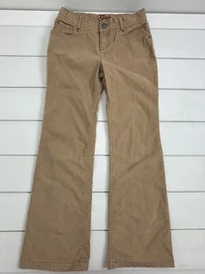 Girls GAP Kids Sz 10 R Casual Pants Brown Tan Crushed Velvet - Picture 1 of 6