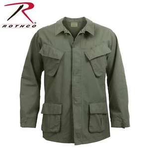 Rothco Vintage Vietnam ERA Olive Drab Rip-Stop Müdigkeit Shirt - Bild 1 von 3