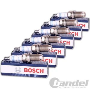6x BOSCH ZÜNDKERZE für OPEL VECTRA A+B+C 2.5+3.2 V6 CALIBRA SINTRA SAAB 900 3.0 - Afbeelding 1 van 2