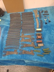 Triang Job Lot Train Track Straights Curves, Manual Points, Cars Etc. See Pics - Picture 1 of 24