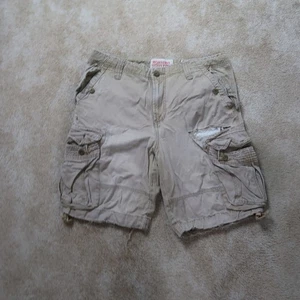 Mossimo Cargo Shorts Men's 34 Beige Distressed cotton shorts - Picture 1 of 14