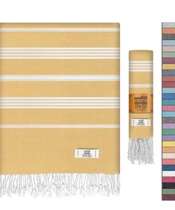 Turkish Beach Towel - 38x70 inch Oversized - Sultan Design Turkish Towel New B3 - Picture 1 of 4