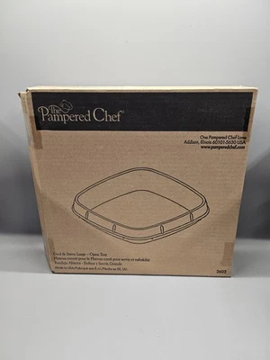 the Pampered Chef Cool and Serve Large Open Tray #2602 Discontinued New RARE 🔥 - Image 1 of 4