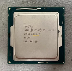 Intel Xeon E3-1270 V3 3.5 GHz LGA1150 4-Cores 8T SR151 CPU Processor E3-1270V3 - Picture 1 of 5