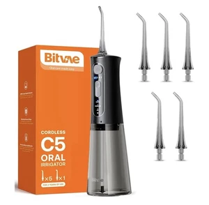 Kabellose Wasser-Zahnseide, 3 Modi 5 Intensitäten, wasserdicht, wiederaufladbar - Bild 1 von 7