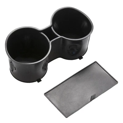 Front Floor Console Cup Holder Insert with Mat For 2015-2020 Chevrolet Tahoe GMC Foto 1 de 4