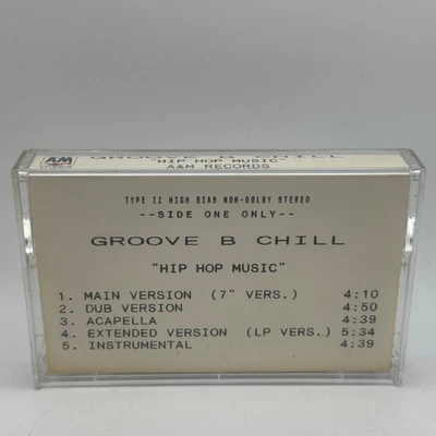 Groove B Chill  Hip Hop Music Cassette Single R&B Swing RARE Un-Released PROMO - Bild 1 von 4