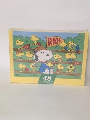 Vintage Springbok Hallmark Peanuts SNOOPY WOODSTOCK 48-pc Puzzle New Old Stock - Image 1 of 2