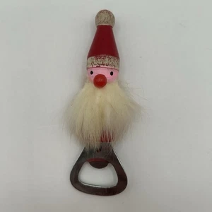 Vintage 1950's Holt-Howard Santa Holiday Party Bottle Opener Wooden - Picture 1 of 5