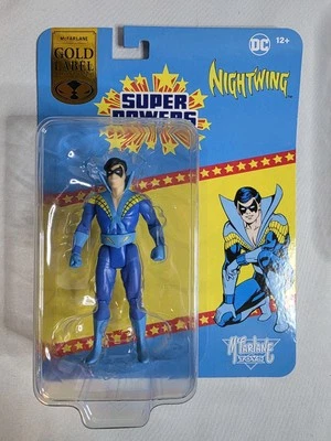 DC Super Powers McFarlane Nightwing Gold Label Figure Wave 11 Exclusive In Hand - Image 1 of 4