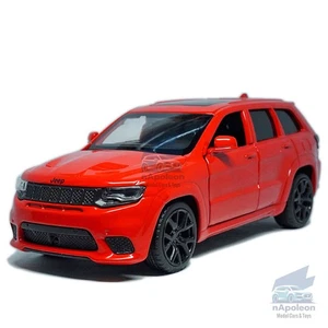 1:36 Jeep Grand Cherokee Trackhawk Model Car Diecast Vehicle Gift Collection Red - Picture 1 of 12