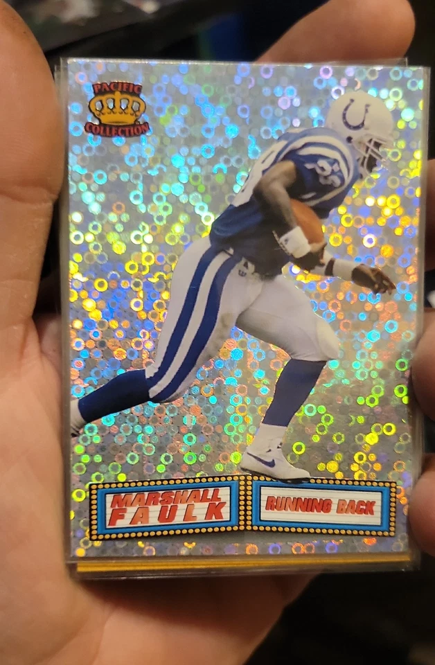 Colección Pacific Crown 1994 - Carpa Prismas Marshall Faulk #11 (RC) Foto 1 de 1