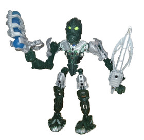 2006 Lego Bionicle Toa Kongu Set 8731 100% Complete Sword Lights 4x Zamores