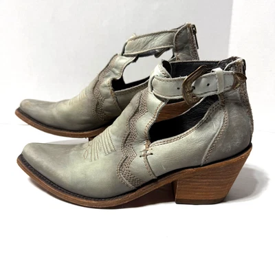 Liberty Negro Sully Cepillado Pintado Recorte Cuero Botas Mujer Talla 8.5 Foto 1 de 4