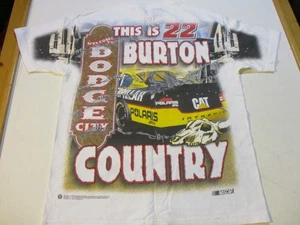 WARD BURTON COUNTRY 22 CAT RACING DODGE CITY VINTAGE 2001 T-SHIRT LG RARE NASCAR - Bild 1 von 12