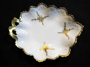 Antike viktorianische Moritz Zdekauer MZ Austria Obst Nuss Schale Gold vergoldet um 1884-1917 - Bild 1 von 10