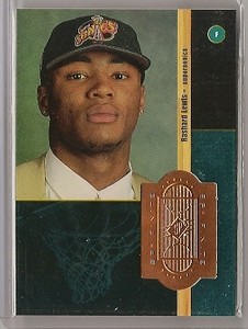 1998-1999 RASHARD LEWIS UPPER DECK SPX FINITE ROOKIE RC #240 #'d 2500