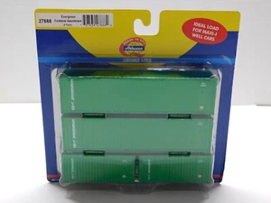 HO 1/87 ATHEARN 27888 CONTENITORE INTERMODALE EVERGREEN ASSORTIMENTO CONFEZIONE DA 4 NUOVO - Foto 1 di 5