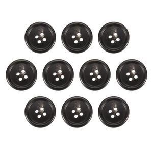 10pcs Resin Sewing Button, 20mm 3/4" 4 Holes Round Coat Buttons, 4#Coffee Brown - Picture 1 of 7