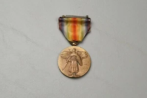 Primera Guerra Mundial EE. UU. MEDALLA DE VICTORIA con broche envolvente - Imagen 1 de 8