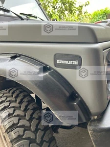 Pair of 2 Suzuki Samurai Frieze Logo Side Plates - Picture 1 of 7