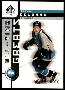 2001-02 SP Authentic Teemu Selanne /3500 #107
