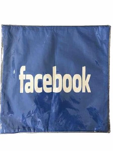Funda de almohada cuadrada de lino de algodón para decoración del hogar de Facebook de 18x18 pulgadas - Imagen 1 de 1