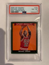 2009 Upper Deck Goudey Mini Green Back #260 Michael Jordan PSA 8