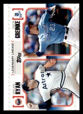 2010 Topps Legendary Lineage #LL28 Nolan Ryan/Zack Greinke (ref 234527)