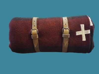 SWISS MILITARY STYLE ARMY WOOL BLANKET CAMPING SURVIVAL 60X84 HEAVY 4+ LBS NEW - Image 1 of 4