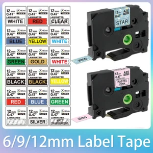 Compatible for Brother P-Touch TZe 131 TZe231 Label tape 9mm~36mm 67 Mixed Color - Picture 1 of 760