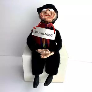 Ebeneezer Scrooge shelf sitter Charles Dickens character Bah humbug resin Doll - Picture 1 of 6