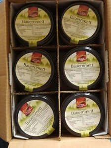 6 x 300 g Meininger Thüringer Bauernmett im Glas original MHD: 28.02.2026 (6/8) - Bild 1 von 4