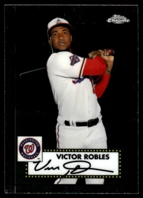 2021 Topps Chrome Platinum Anniversary Victor Robles Washington Nationals #333 - Image 1 of 2