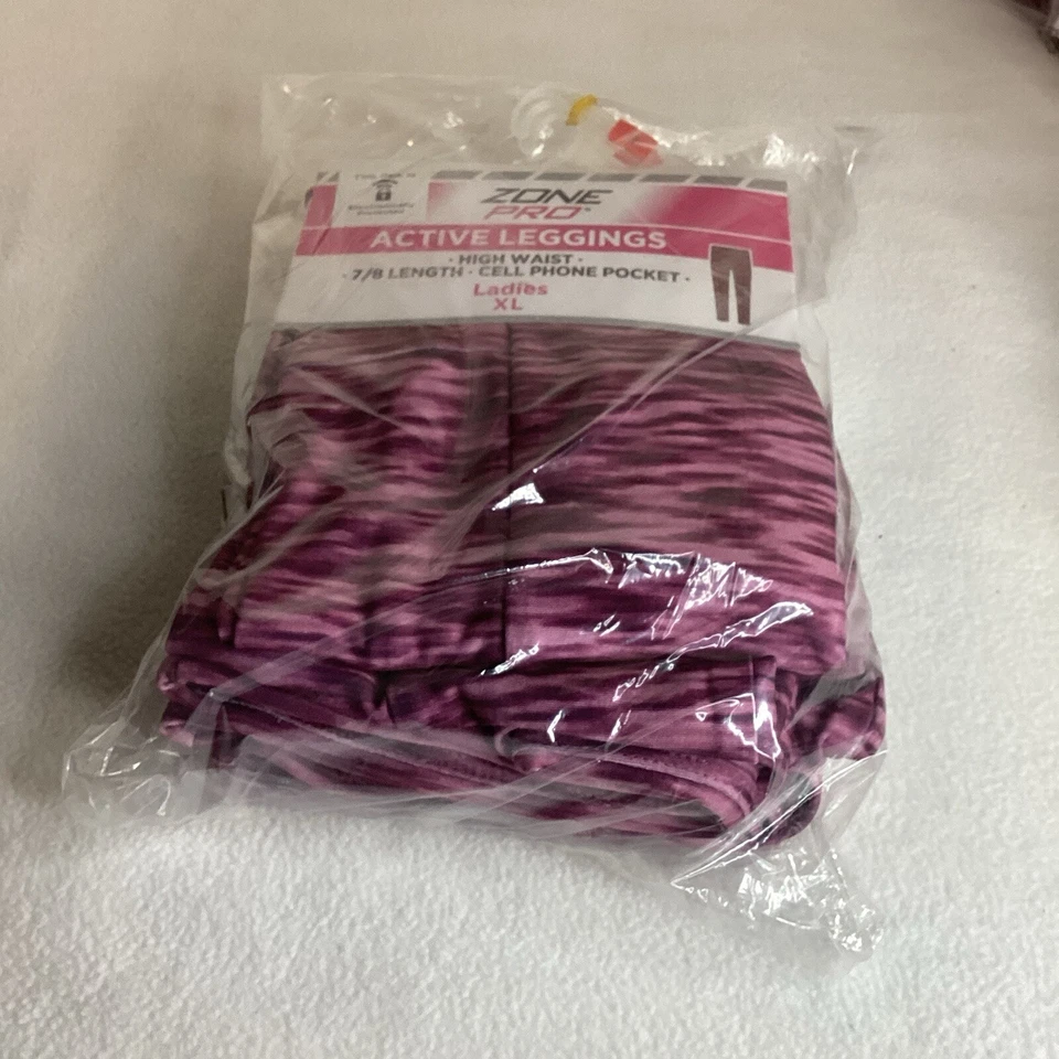 2 Pr Zone Pro XL Mujer Ropa Activa Elastizada Leggings Cintura Alta 2pr En Paquete Nuevo Foto 1 de 4
