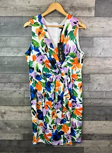 Phase Eight Womens Midi Dress Size UK 18 White Bright Essie Floral Print Wedding - Picture 1 of 12