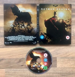 BATMAN BEGINS - LIMITED EDITION BLU RAY STEELBOOK - DC UNIVERSE - RARE & DELETED - Picture 1 of 10
