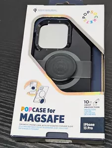 PopSockets PopCase Black with MagSafe for iPhone 13 PopCase with Slide (Ab) - Picture 1 of 2
