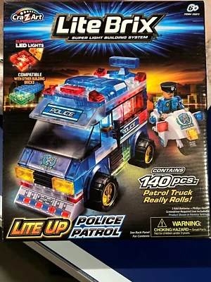 LITE BRIX LITE UP POLICE PATROL CRA Z ART - Image 1 of 4