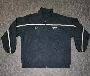Vintage 90's Nike Virginia Tech Hokies Football Full Zip Jacket Men's Size 2XL - Picture 1 of 5