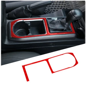 Red Carbon Fiber Glove Box Switch Panel Trim Stickers For Tacoma 2015-2022 - Picture 1 of 15