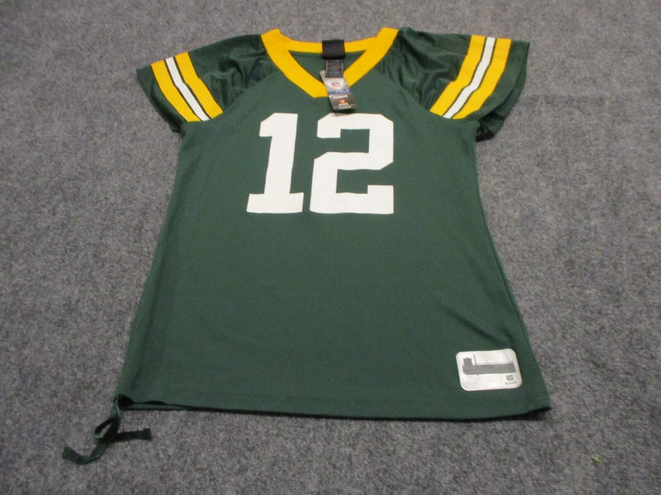 Camisa para mujer Aaron Rodgers Green Bay Packers mediana NFL cuello en V poliéster* Foto 1 de 4