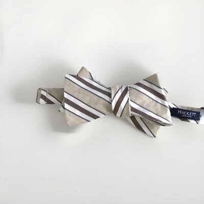 Hackett London Linen/Silk WD Camel Club Bowtie Multi - Image 1 of 4