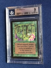 MTG BETA C G Wild Growth 9.5, 9.5 BGS 9 Quad++ MINT (Gem edges/surface) 1993