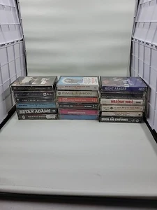 Cassette Lot 18 Dylan Clapton Stewart Simon Cher Adams Hootie Fresh Prince - BP - Picture 1 of 5