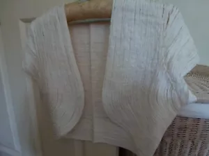 PHASE EIGHT ! BABYLON RIBBON STYLE BOLERO IVORY RRP £69! - Picture 1 of 2